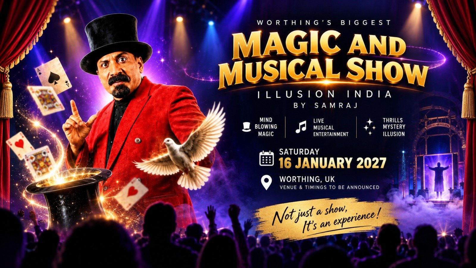 Worthing's Biggest Magic and Musical Show - Illusion India by Samraj